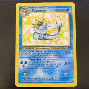 Vaporeon non holo 1st edition